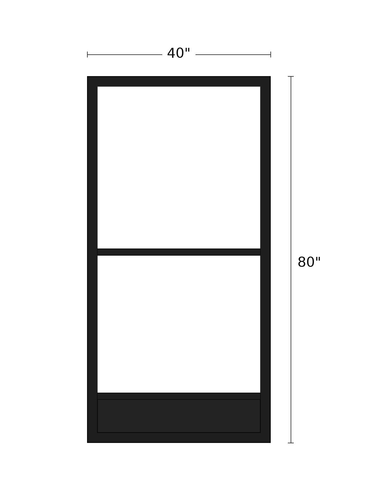 Door Blank 8" 40 X 80
